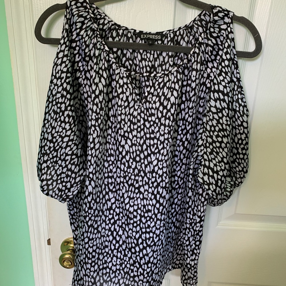 Express animal print blouse.